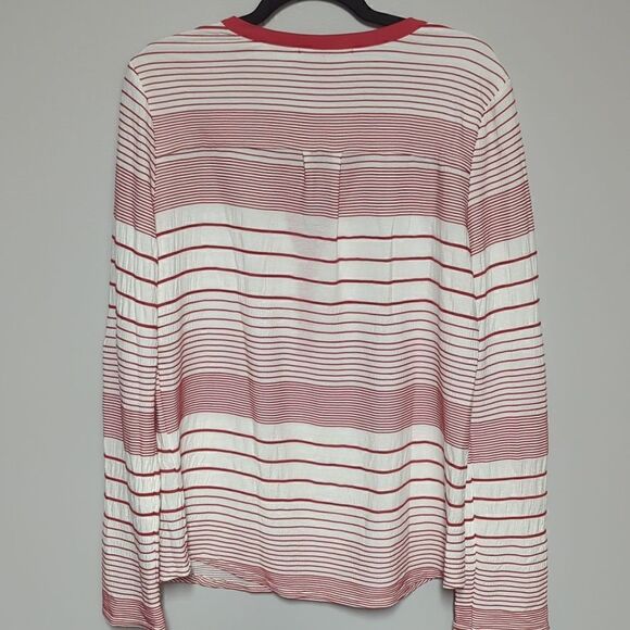 Sanctuary Pink and White V Neck Blouse - Picture 5 of 7